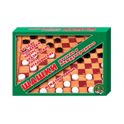 Игра настольная Шашки большие Десятое королевство 01068